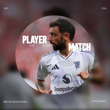 梅开二度！曼联官方：B费当选vs西汉姆的热身赛全场最佳球员